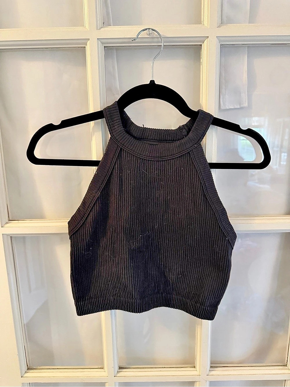 gRibbed Tank Top in Black Size Medium Like New